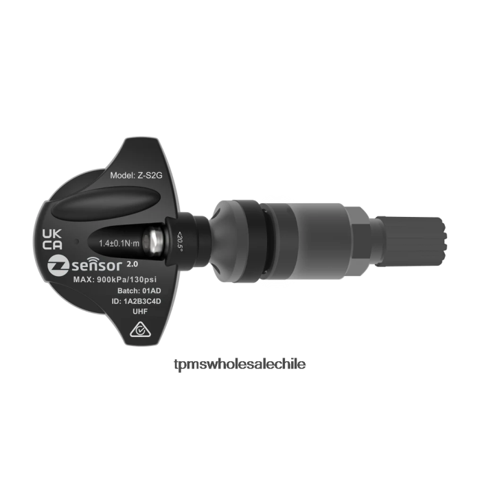 Holden oe sensor tpms de repuesto - oe p/n 20925925 frecuencia 433mhz 8H4BR635 - Tyre Pressure Monitoring System Tesla vástago de válvula de metal - gris oscuro